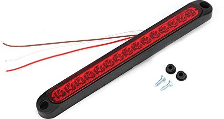 Moonyeu 15LED 10-30V Fanale Posteriore del Freno Luce Posteriore per Rimorchio Lampada Freno Alta a LED Indicatori di Direzione Freno Luci di Marcia di Retromarcia per Auto Rimorchi Camion (Rosso)