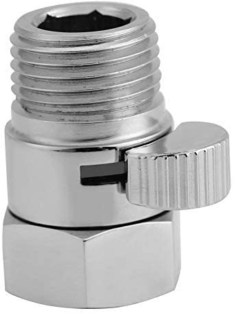 Atyhao Absperrhahn, Duschkopf, Ventil, Duschkopf, Messing, Wassersparflüssigkeit, für Zerstäuber Bidet G1/2