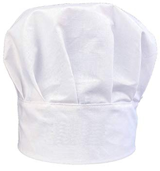Pet-Jos Kochmütze Unisex Chef Kochmütze aus Baumwolle Küche Hotel Restaurant Gastro-Hüte Einstellbar für Männer, Frauen, Kochen, Weiß