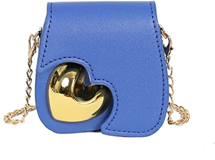 IKAAR Kleine Tasche Damen Handtasche Damen Kleine Citytasche Schultertasche Multifunktionale Umhängetasche Münzbörsen für Münze Kleingeld Lippenstick Blau