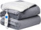 Neo Electric Heated Throw Over Blanket Soft Thickened Flannel Sherpa Reversible (Grey)
