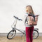Ikuri Kleine Kombi Fahrradtasche/Rucksack 20-26’’ für Kinder Falträder Klappräder aus Plane – Modell Cactus