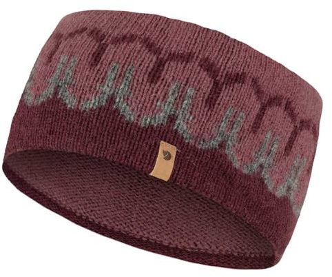 Fjällräven Unisex Övik Path Knit Stirnband, Dark Garnet/Mesa Purple, One Size