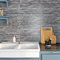 Livelynine 16 Piastrelle Adesive Bagno Grigio Mattonelle Adesive Cucina Per Muro 60x30cm Adesivi per Piastrelle Bagno Effetto Marmo Pannello Paraschizzi Cucina Adesivo Piastrelle Adesive Pavimento