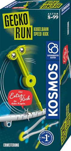 KOSMOS 621308 Gecko Run - Speed Kick-Erweiterung, Zubehör für Coole vertikale Kugelbahnen, mit zusätzliche Bahnelementen, für Kinder ab 8 Jahre