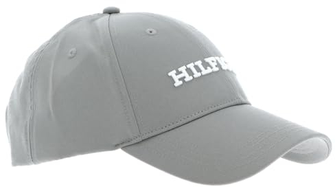 TOMMY HILFIGER TH Monotype Canvas Cap Antique Silver