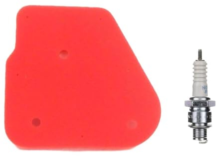 Luftfilter + Zündkerze Set passend für Yamaha Aerox, Neos, MBK Ovetto, Nitro 50 – BR8HS Zündkerze & Luftfilter passend für Minarelli 2-Takt Motoren