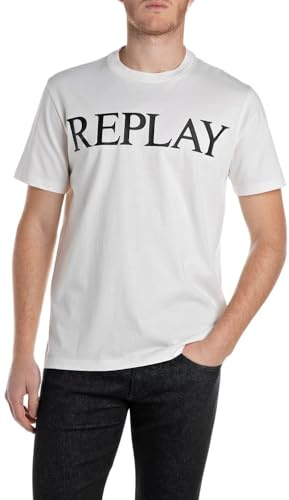 Replay Herren T-Shirt Kurzarm Rundhalsausschnitt