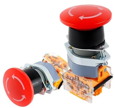 1Pc Emergency E-Stop Red Sign 22mm for CNC router machine OSBCMZGE