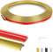 Garniture Murale Autocollante,Moulure porte,En forme L Baguette de finition PVC,Pour Armoire/Cadre de Miroir/Plafond/Armoire/Bord Mural/DéCoration De La Maison.(3M Or)
