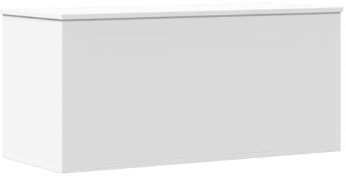 vidaXL Contenitore Portaoggetti Bianco 100x42x46 cm Legno Multistrato, cesta portaoggetti, Scatola Porta Giochi, cesta Porta Giocattoli