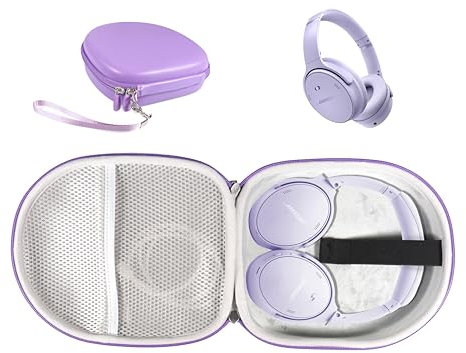 CaseSack Coque pour casque Bluetooth Bose QuietComfort avec microphone, QuietComfort 45, 35, 35 II, étui de rechange uniquement (violet)