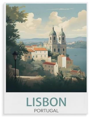 Lissabon Portugal, See，Klassisches Puzzle 3D Puzzle DIY Kit Holz Spielzeug Einzigartiges Geschenk（75x50cm）-P4