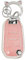 ZVRSUA Coque de Clé de Voiture pour Peugeot,Joli Porte Clé Voiture en Incrusté de Diamants Compatible avec Peugeot 208 308 508 2008 3008 Rifter Citroen C3 C4 Cactus Berlingo Picasso Xsara (Rose)