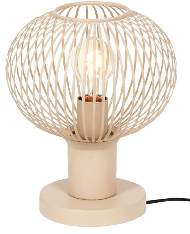 Trio Leuchten Tischleuchte Gila 565700166, Metall sandfarbig, exkl. 1x E27