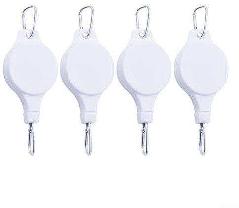 Paquete de 4 ganchos ajustables para colgar jardineros, funciona con macetas y luces