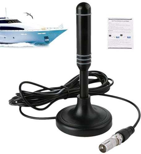 TV Antenna - Portable Indoor/Outdoor TV Aerial With Magnetic Base | HD Portable Indoor/Outdoor Digital HD Antenna For USB