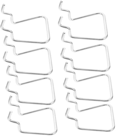 FIXOSHEE 8pcs Heavy Duty Iron Pegboard Tool Hooks for Plier Holder Space Saving Organizer Accessories for Supermarket Shelves Easy Mount Pegboard Storage Rack for Tools