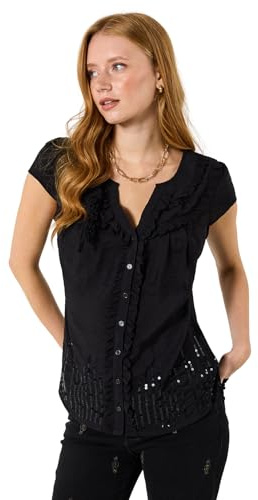 Joe Browns Women's Sequin and Corsage Detail Blouse