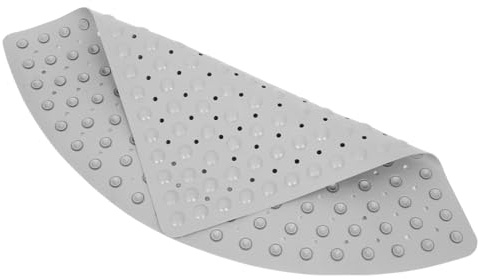 Ipetboom Tappetino da Bagno Angolare Antiscivolo in Silicone Morbido per Anziani Tappeto Doccia Curvo per Sicurezza e Comfort in Bagno