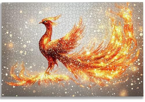 Puzzle 5000 Teile, Phönix Puzzle 5000 Teile Erwachsene, Tier Holzpuzzle Erwachsene, EIN Herausforderndes Rätsel, Puzzlespiele für Die Ganze Familie, Holzpuzzle für Deko Wohnzimmer, Geschenke, -1780