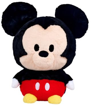 Disney Huggables Micky Maus Plüschfigur 35 cm – großes Kuscheltier Maus zum Sammeln und Spielen, extra weicher Stoff, detailreicher Charakter, Fanartikel für Kinder und Fans