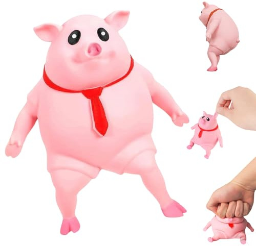 GIUSOBG Antistress Spielzeug Schwein Stressspielzeug Rosa Stress Schwein
