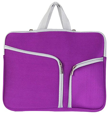 LaoZan Laptop Tasche/Aktentasche für Laptop/Hülle Tasche Laptophülle Notebooktasche Schutzhülle für Apple Mac Book/ipad/Lenovo/Dell/Samsung/Asus/Acer/Hp 14zoll Lila
