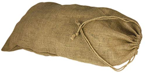 BlueFox Nikolaussack aus Jute, großes Säckchen, ideale Verpackung- für Weihnachtsfeier, 100% Naturfaser, Hochzeit, Deko, Advent, Geschenk- Sack Geburtstag, Santa, Deko, Farbe: Hellbraun