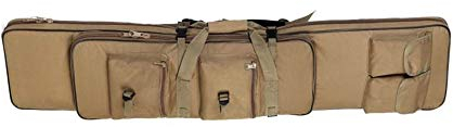 LUVODI Bolsa para Rifle Funda para Armas Pistola Bolsa de Almacenamiento con Correa de Hombro para Caza Pesca Mochila de Nylon Impermeable 100 x 30 x 7 cm Color Marrón