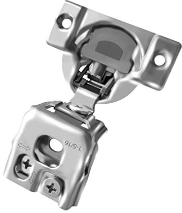 Berta 20-Pack, 1-5/16 inch Overlay Soft Closing Face Frame Cabinet Hinges, 105 Degree 6-Ways 3-Cam Adjustment Concealed Kitchen Cabinet Door Hinges with Screws (1-5/16 in. Overlay, 20 Pieces)