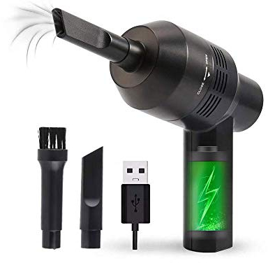 10AGIRL Cleaner, Cordless Portable and Rechargeable Vacuum Desk,Getting Dust and Crumbs Off The Keyboard and Around The Computer, Hairs, Scraps,Laptop, Drawer, Car Interior and Other,