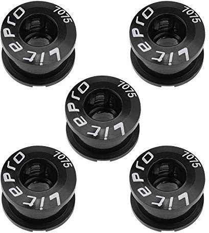 Create idea 5pcs M8 Kit de Boulons Plateau Unique en Alliage d'aluminium Roue à Chaîne et Écrous Vélo Vis à Disque pour Route VTT