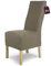 SCHEFFLER-Home Stuhlhussen Stretch Luna-Lang/Stuhlüberzug 4er Set Taupe/elastische Flanell Stuhlabdeckungen/Stuhlhussen Schwingstühle/Spann-Bezug Stuhl Überwurf als eleganter Schonbezug