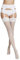 VENEZIANA NUOVA Bas Porte-Jarretelles Femme 15 Deniers – Bas Élégants Mi-Cuisse avec Tissu Élastique et Pointe Renforcée, Finition Mate Blanc Taille XL