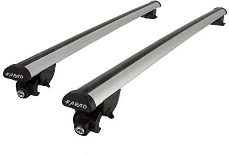Farad Beamar Aluminium-Dachträger kompatibel mit VW T-ROC ab 2018 mit hoher Dachreling