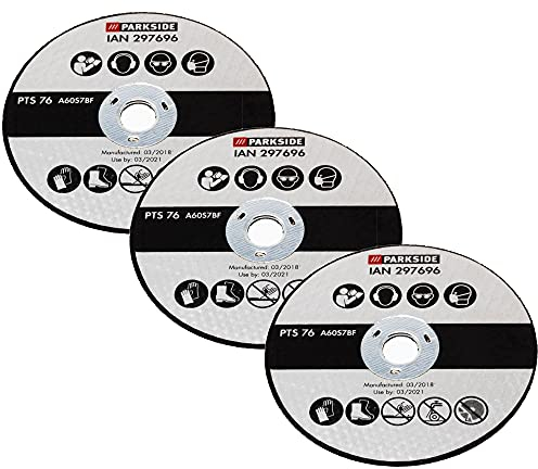 Parkside Trennschreibe Schleifscheibe für Akku Winkelschleifer PWSA 12 B1 LIDL IAN 312027 Handwerkzeug (3-er Set)