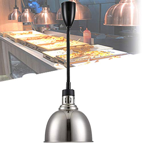 ksamwjf Warmhaltelampe für Lebensmittel mit 250W Glühbirne für den gewerblichen und privaten Gebrauch, Warmhaltelampe für Lebensmittel, ideal für Partybuffets