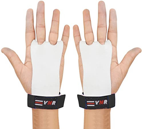 Protège-mains de gymnastique en cuir pour enfants et débutants (taille L, noir)