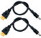 2Packs XT60 Adapter Kabel Buchse zum DC 5.5X 2.5mm Stecker für TS100 Lötkolben, FPV Monitor Power, Drone Power Kabel