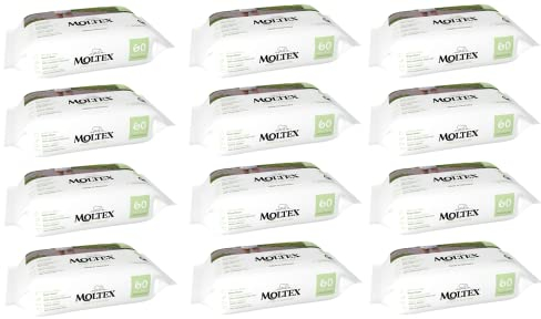 Moltex Feuchttücher Babys Karton 12 x 60 Stk Pure & Nature Baby Wipes Made in Germany
