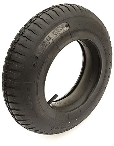 3.50/4.00-8 Tyre & Inner Tube Straight Schrader Valve 2 Ply 14 Inch Tire Wheelbarrow Wheel Barrow Cart 3.50-8 4.00-8