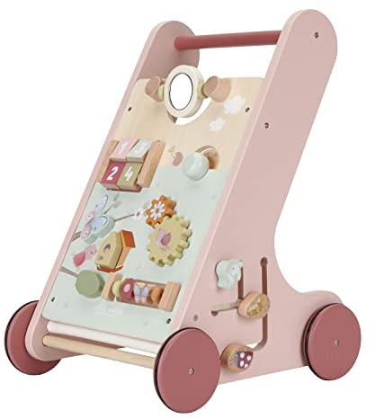 Little Dutch 7106 FSC Holz Activity Laufwagen - Flowers & Butterflies rosa