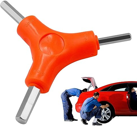 Y-Schraubenschlüssel-Fahrradwerkzeug, Multifunktionaler DREI-Wege-Dreieck-Außenschlüssel, 3mm 4mm 5mm Hex Innensechskant Schlüssel Kombination Reparatur Werkzeuge Für Motorrad, Fahrrad