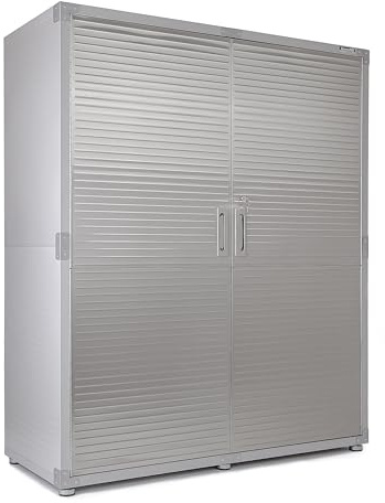 Seville Classics UltraHD® Gabinete de Almacenamiento, para Garaje, Oficina, 152 cm x 61 cm x 183 cm, Granite