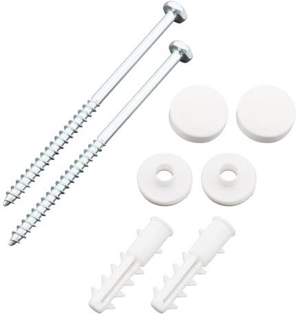 SG Store Set di 2 bulloni di ancoraggio per bidet per WC, viti di montaggio con rondelle in plastica, perno di fissaggio per WC, accessori di montaggio per WC