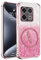 XINYEXIN Coque pour OnePlus 10 Pro Étui Paillettes Transparente Housse Antichoc Ultra Fine Bling Glitter Case Slim TPU Bumper Back Cover - Rose