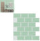 YRHome 10 Blatt 3D Klebefliesen Fliesenaufkleber Selbstklebende Küche Fliesensticker 3D Grün mit Fuge Backsplash-Fliesen 30x30cm Wasserdicht Metro Fliesen Folie Aufkleber Fliesendekor Badezimmer