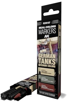 AK REAL COLORS MARKER SET RCM107 GERMAN TANKS INTERIOR COLORS (3pcs)