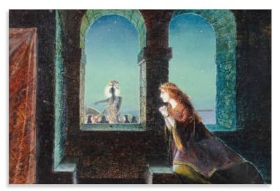 Guinevere, 1863 von John_Atkinson_Grimshaw Wandkunstdrucke, Poster, Wandkunst, Poster, Drucke, Heimdekoration, Bild, Leinwand, Gemälde, Poster, 40 x 60 cm